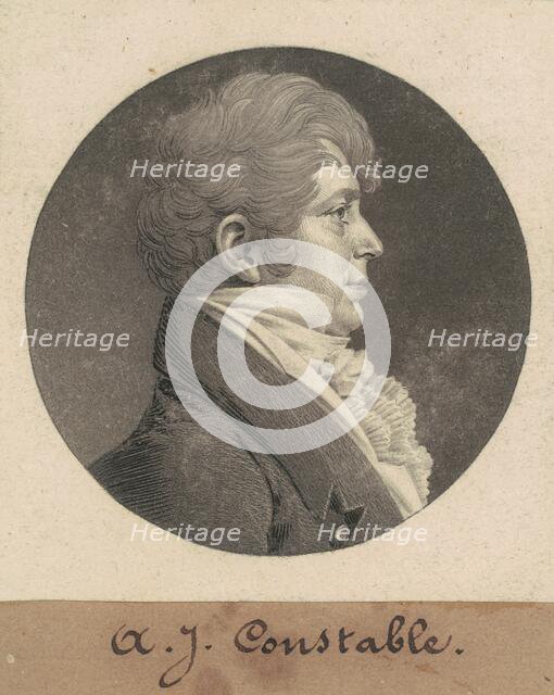 A. J. Constable, 1809. Creator: Charles Balthazar Julien Févret de Saint-Mémin.