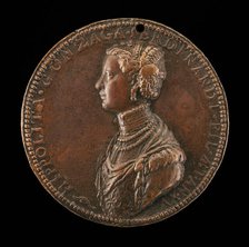 Ippolita di Ferdinando Gonzaga, 1535-1563 [obverse]. Creator: Leone Leoni.