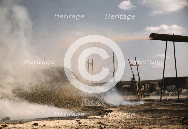 Sawmill at the Greensboro Lumber Company, Greensboro, Ga., 1941?. Creator: Jack Delano.