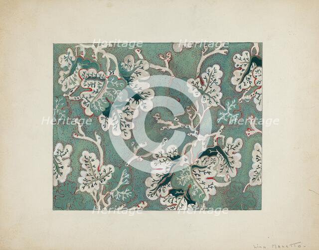 Wall Paper, 1935/1942. Creator: Lina Manetto.