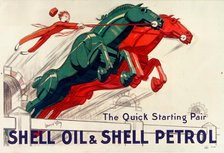 Shell oil & Shell petrol , 1930. Creator: D'Ylen, Jean (1886-1938).