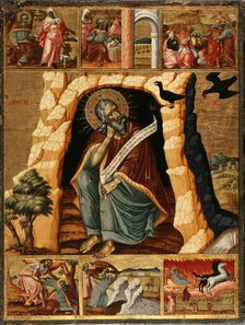 The Prophet Elijah in the Wilderness with Scenes from His Life, um 1700. Creator: Anonymous.