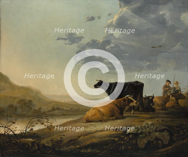 Young Herdsmen with Cows, ca. 1655-60. Creator: Aelbert Cuyp.