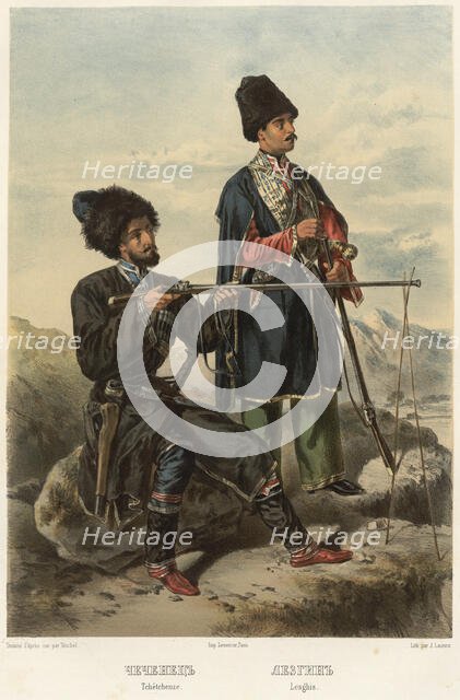 Chechen. Lezgin, 1862. Creator: Frants Taikhel.