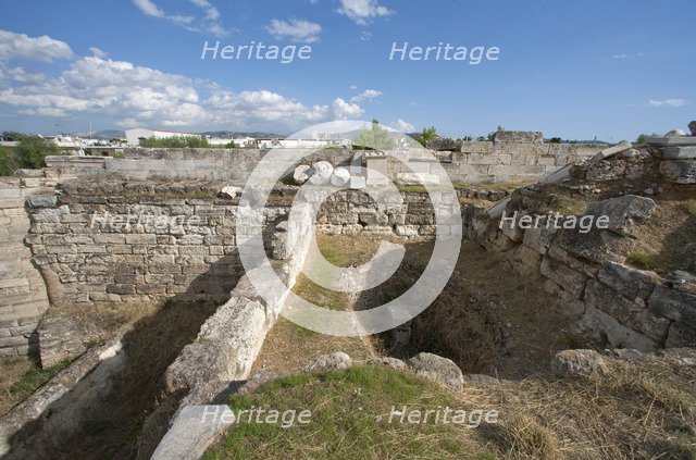 The cisterns at Eleusis, Greece. Artist: Samuel Magal