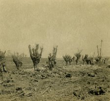 Battlefield, Maurepas, northern France, c1914-c1918. Artist: Unknown.