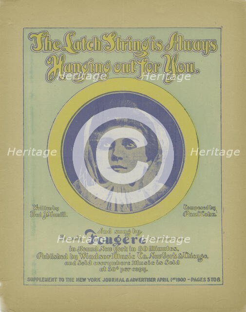 'The latch-string's always hanging out for you', 1900. Creator: Unknown.
