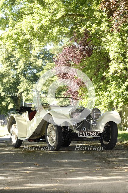 1940 SS100 Jaguar Roadster Artist: Unknown.