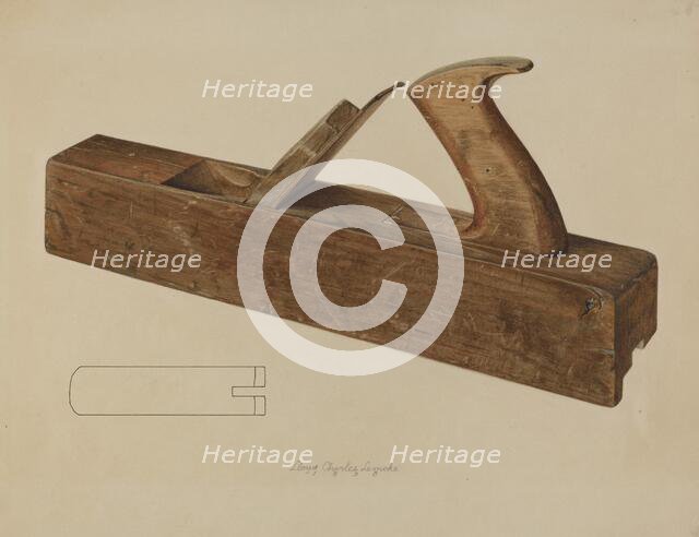 Rabbet Plane, 1938. Creator: Lloyd Charles Lemcke.