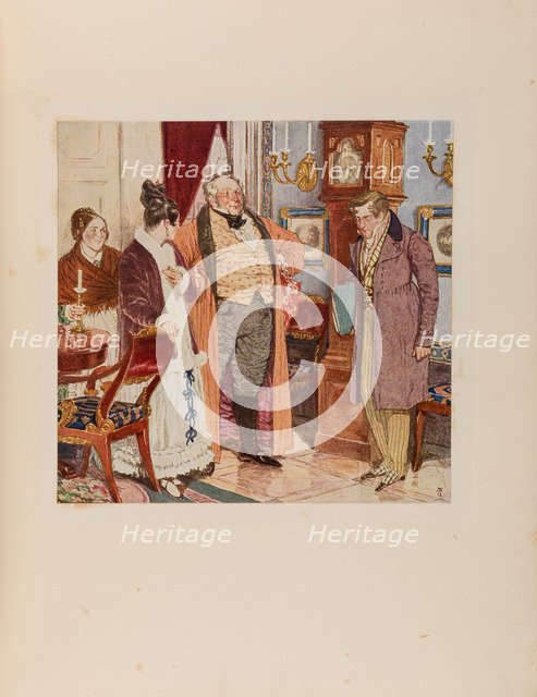 Illustration to the comedy Woe from Wit by Alexander Griboyedov, 1913.