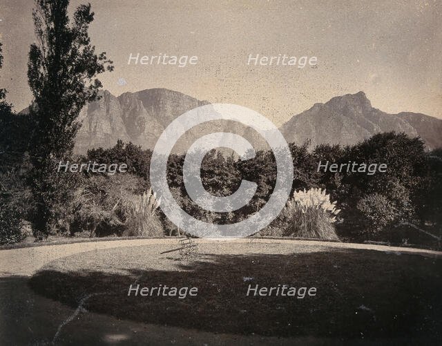 Cape Town, South Africa: Table Mountain from The Vineyard Hotel at Newlands, 1896. Creator: Unknown.