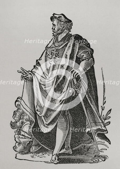 Knight of the Order of Santiago, 1585, (1877).  Creator: Unknown.