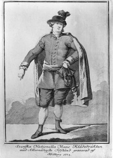 The Swedish costume, 1778. Creator: Jacob Gillberg.