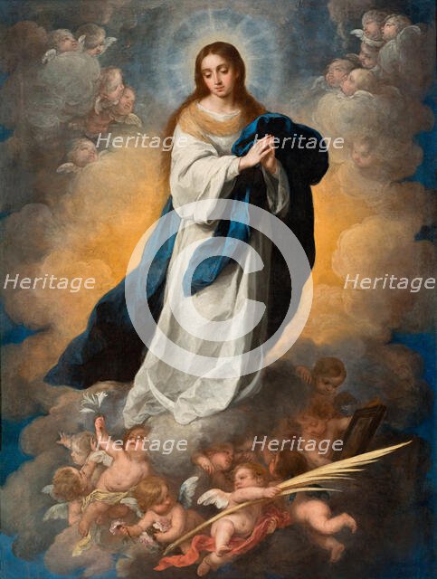 The Immaculate Conception of the Virgin, c1675-1680. Creator: Murillo, Bartolomé Estebàn (1617-1682).