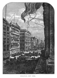 Broadway, New York, 19th century. Artist: Unknown