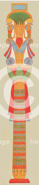 'Bouquet capital', Thebes, Egypt, (1928). Creator: Unknown.