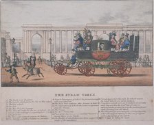 Steam coach at Hyde Park Corner, London, c1830. Artist: Anon
