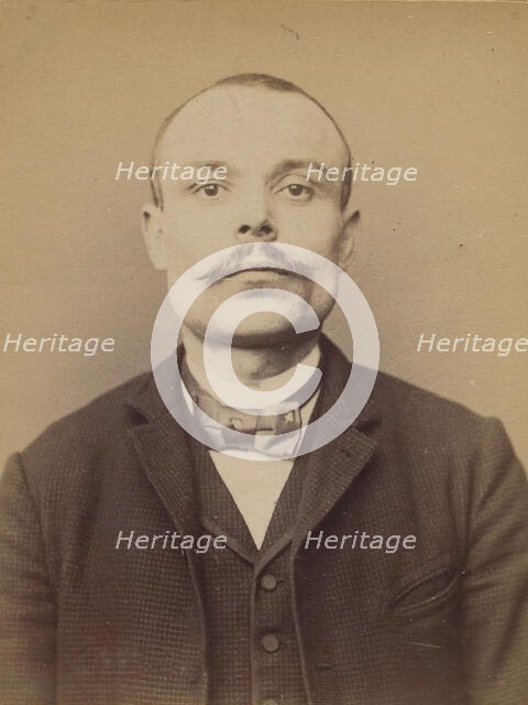 Beaufort. Gilbert. 32 ans, né à Paris Xle. ébéniste. Anarchiste. 5/3/94., 1894. Creator: Alphonse Bertillon.