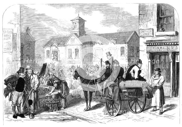Sketches from Ireland: a Westmeath gentleman farmer attending Mullingar Market, 1870. Creator: Unknown.