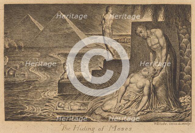 The Hiding of Moses, 1824. Creator: William Blake.