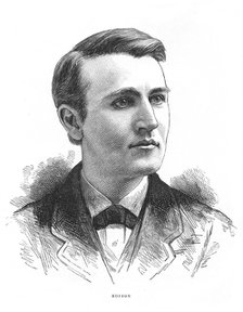 Thomas Alva Edison, American inventor, c1879. Artist: Unknown