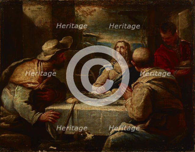 Christ in Emmaus, between 1645-1665. Creator: Luca Giordano.