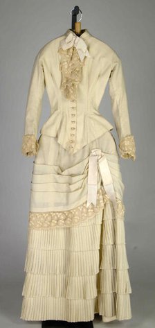 Afternoon dress, American, 1883. Creator: Unknown.