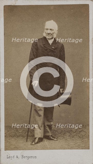 Portrait of the Composer Gustave Vogt (1781-1870). Creator: Photo studio Legé & Bergeron.