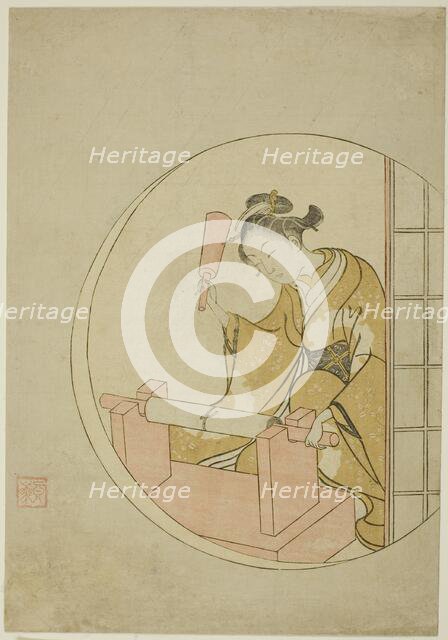 Fulling Cloth, c. 1765. Creator: Suzuki Harunobu.