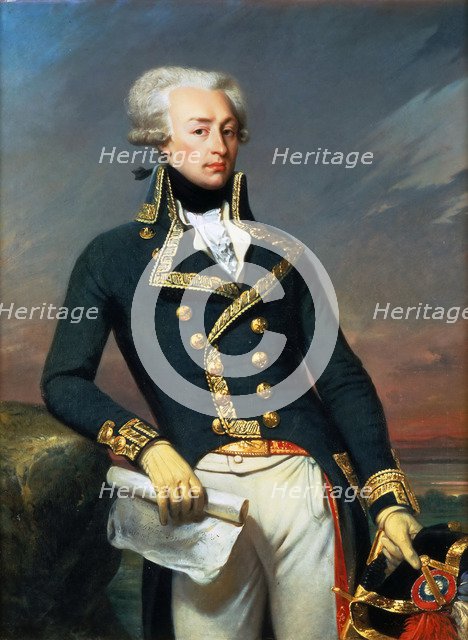 Portrait of Gilbert Motier the Marquis De La Fayette (1757-1834), as a Lieutenant General, 1791. Artist: Court, Joseph-Désiré (1797-1865)
