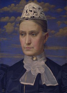 Portrait Of The Artist's Mother, 1902. Creator: Joseph Edward Southall.