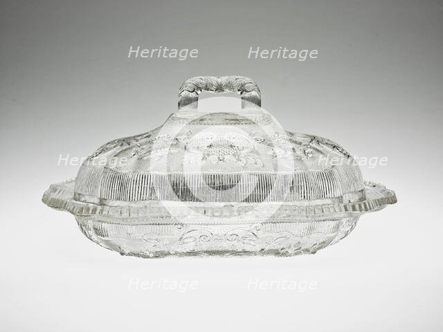 Covered Dish, 1835/40. Creator: Boston and Sandwich Glass Company.