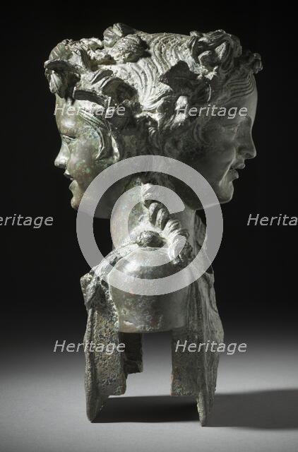 Janiform Herm with Young Male and Female Fauns (image 5 of 13), 1st century B.C.-1st century A.D.. Creator: Unknown.