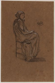 Female Figure, Seated, 1870-1873. Creator: James Abbott McNeill Whistler.