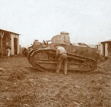 Tank maintenance, c1914-c1918. Artist: Unknown.