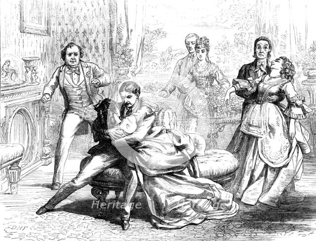 Scene from "Partners For Life," at the Globe Theatre, 1871. Creator: Unknown.