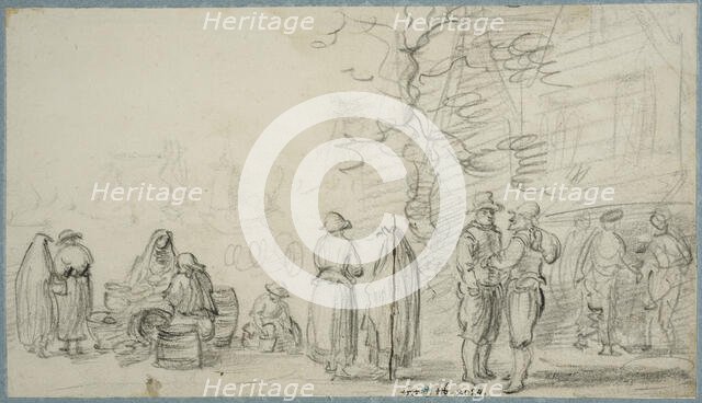 Street market. Creator: Francois Knibbergen.