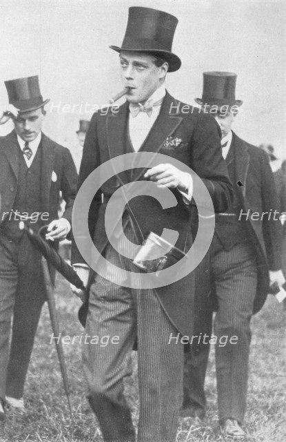 'Derby Day, 1926: His Majesty, Ryder Cup contest at Southport', (1936) Artists: Unknown, King George V.