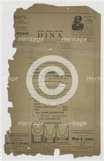 Dina, c1890 - 1899. Creator: Unknown.