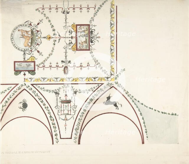 Design for a Vestibule, 19th century. Creator: Anon.