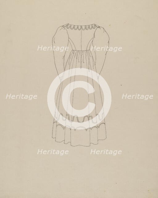 Dress, c. 1938. Creator: Julia Boyd.