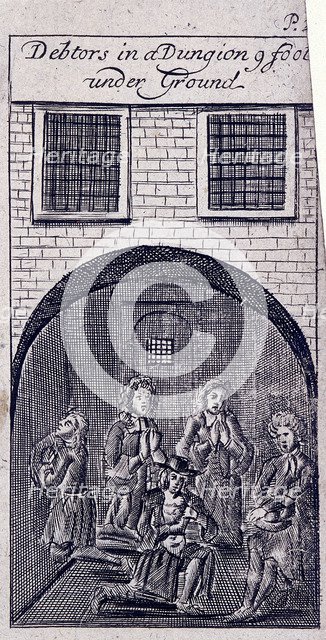Fleet Prison, London, 1691. Artist: Anon
