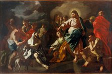 The Raising of Lazarus, c. 1725. Creator: De Mura, Francesco (1696-1782).