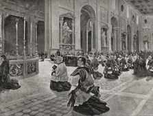 Easter in Rome, Italy, 1898. Creator: Enrique Laporta Valor.