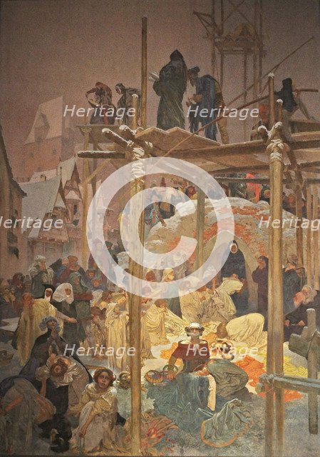 Jan Milic z Kromerize (The cycle The Slav Epic). Artist: Mucha, Alfons Marie (1860-1939)