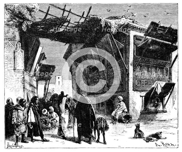 A school in Fez, Morocco, 1895.Artist: Ivan Pranishnikoff