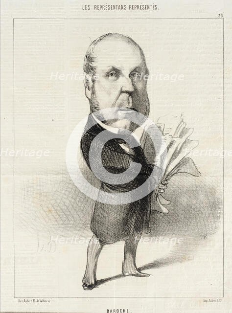 Baroche, 1849. Creator: Honore Daumier.