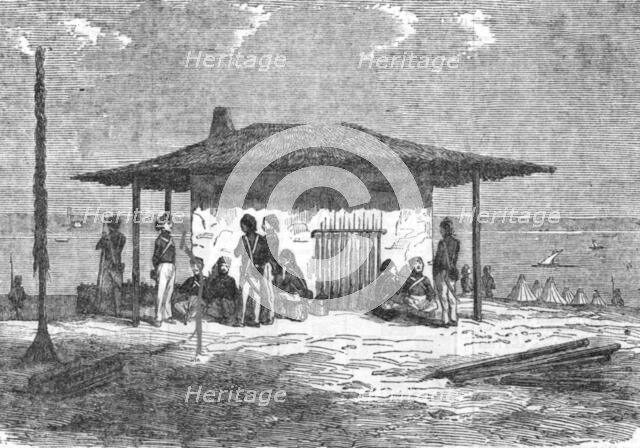 'Advanced post of the Turkish Troops upon the shores of the Danube', 1854. Creator: Unknown.