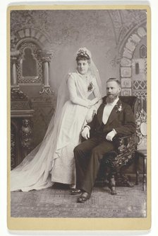 Wedding Portrait, late 19th century. Creators: Lewis M. Melander, L. Melander & Bro, Silas Peter Melander.