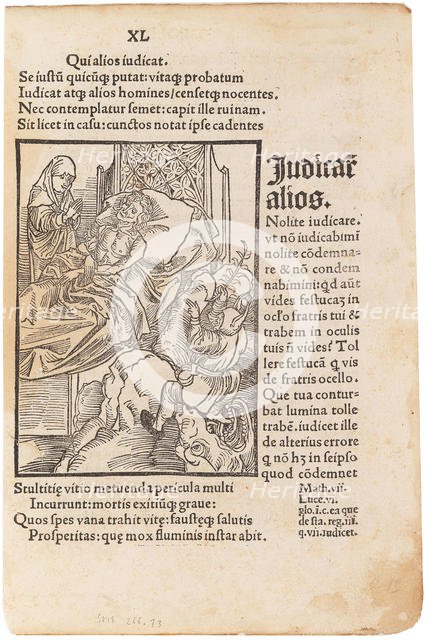 Illustration to the book "Ship of Fools" by Sebastian Brant, 1494. Creator: Dürer, Albrecht (1471-1528).